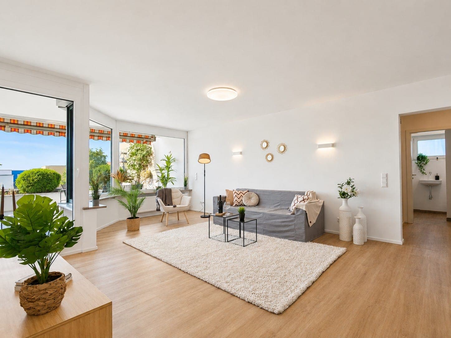 Wohnzimmer – Homestaging 3-Zimmer Terrassenwohnung, Amberg