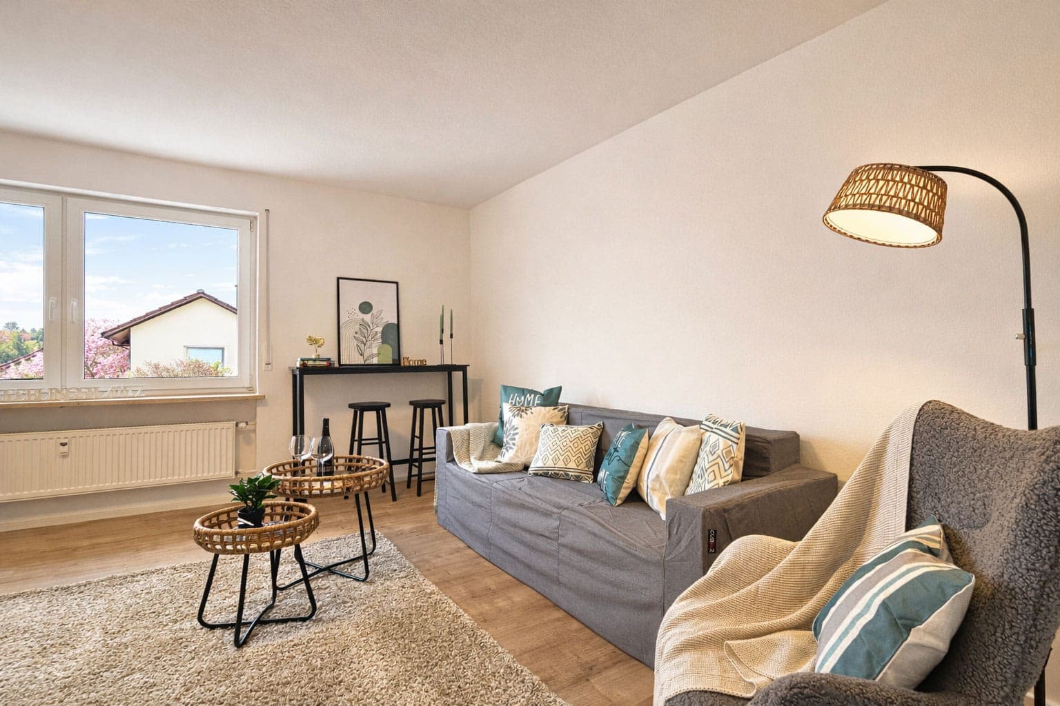 Wohnzimmer – Homestaging 3-Zimmer-Wohnung, Amberg