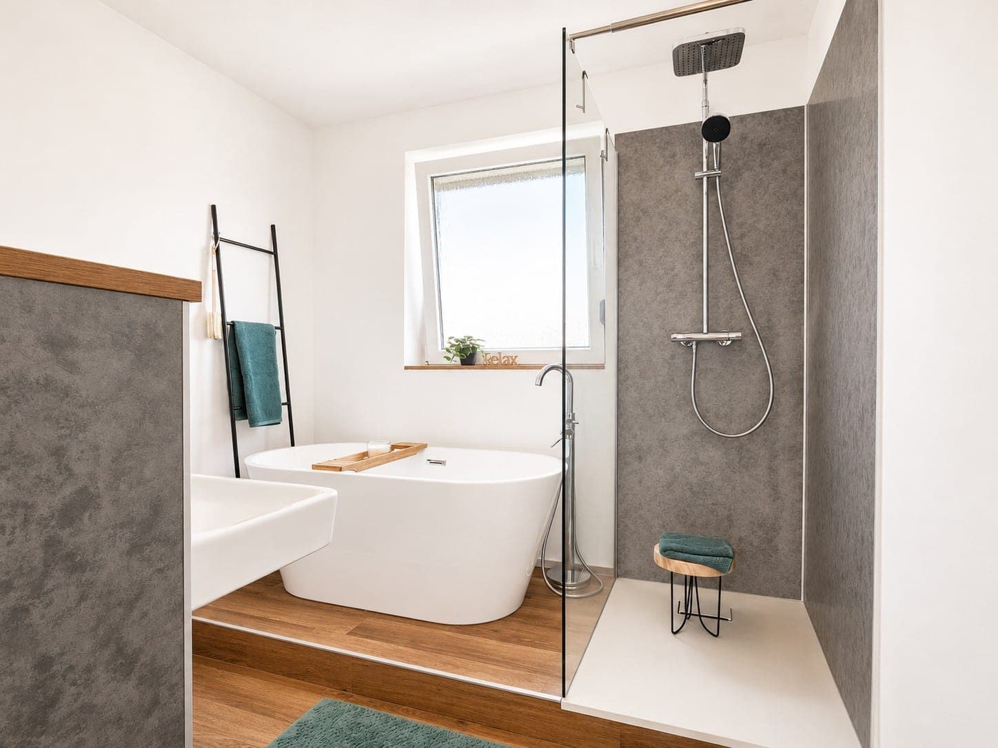 Badezimmer – Homestaging 4-Zimmer-Wohnung, Schweinfurt
