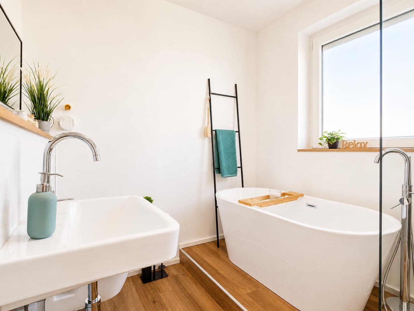 Badezimmer – Homestaging 4-Zimmer-Wohnung, Schweinfurt