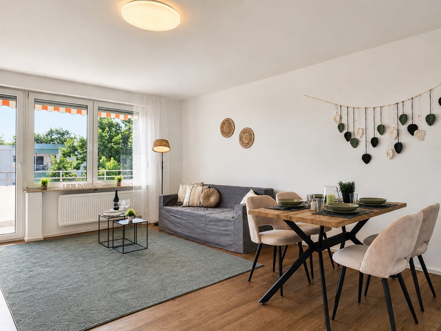 Wohnzimmer – Homestaging 4-Zimmer-Wohnung, Schweinfurt