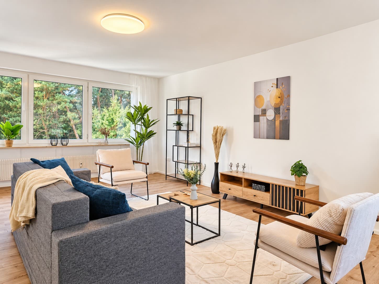 Wohnzimmer – Homestaging 3-Zimmer-Wohnung, Sulzbach-Rosenberg